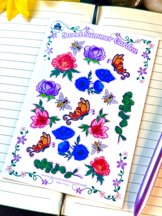 Sweet Summer Garden Sticker Sheet