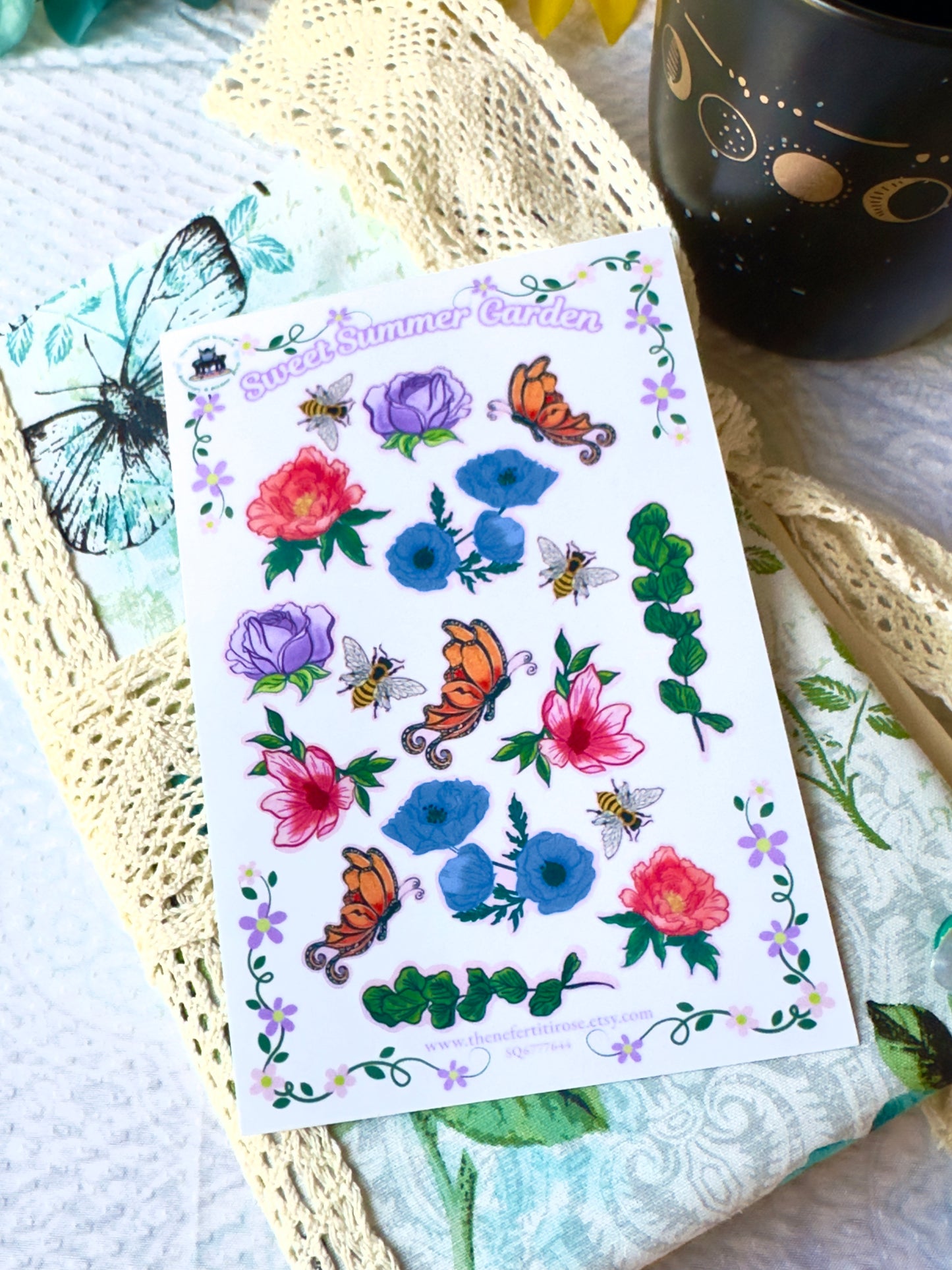 Sweet Summer Garden Sticker Sheet