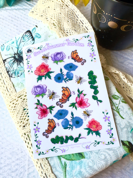 Sweet Summer Garden Sticker Sheet